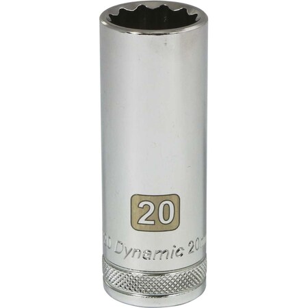 Dynamic 1/2" Drive, 20mm Metric Socket, 12 Points D015720
